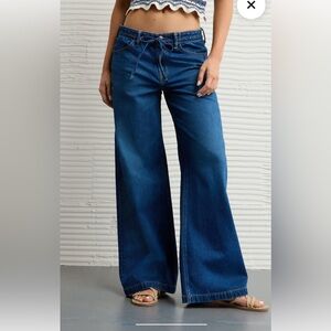 NWT American eagle low rise ultra loose wide leg jeans